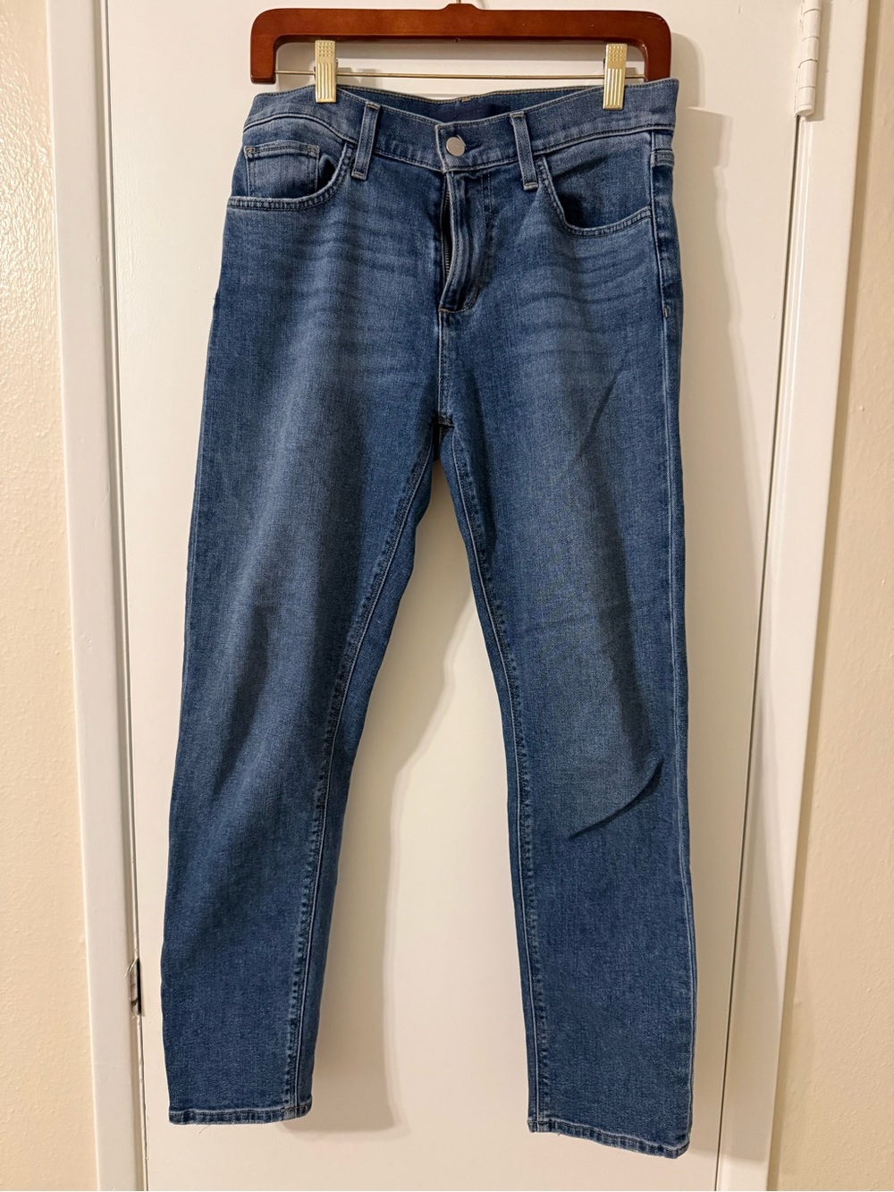 Joe's Jeans Straight Leg Mid Blue Denim